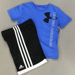 🆕 Under Armour Tee & Adidas Shorts